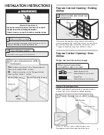 Preview for 7 page of KitchenAid KUDC03IVBS - 24" Dishwasher Installation Instructions Manual