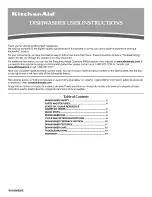 Preview for 1 page of KitchenAid KUDC10FXBL3 User Instructions