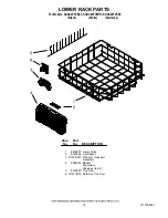 Preview for 12 page of KitchenAid KUDC20FVBL - ARCHITECT Series II Parts List