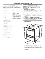 Preview for 3 page of KitchenAid KUDD01DSSS - ARCHITECT Series: 24'' Double Drawer Dishwasher Installation Instructions Manual