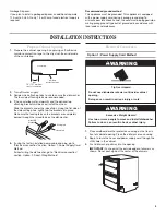 Preview for 5 page of KitchenAid KUDD01DSSS - ARCHITECT Series: 24'' Double Drawer Dishwasher Installation Instructions Manual