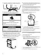 Preview for 8 page of KitchenAid KUDD01DSSS - ARCHITECT Series: 24'' Double Drawer Dishwasher Installation Instructions Manual