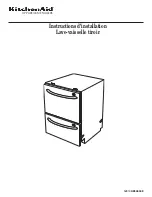 Preview for 17 page of KitchenAid KUDD01DSSS - ARCHITECT Series: 24'' Double Drawer Dishwasher Installation Instructions Manual