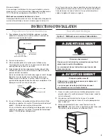 Preview for 21 page of KitchenAid KUDD01DSSS - ARCHITECT Series: 24'' Double Drawer Dishwasher Installation Instructions Manual