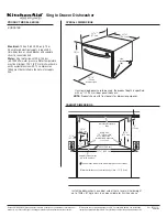 KitchenAid KUDD01SS Specifications preview