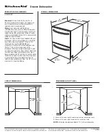 KitchenAid KUDD03DT Specifications preview