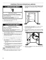 Preview for 38 page of KitchenAid KUDD03DTBL - Architect II 6 Cycle Installation Instructions Manual