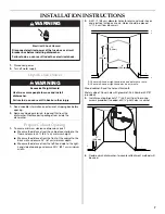 Preview for 7 page of KitchenAid KUDD03DTPA - 24" Double Drawer Dishwasher Installation Instructions Manual