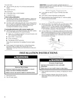 Preview for 6 page of KitchenAid KUDD03STBL10 Installation Instructions Manual