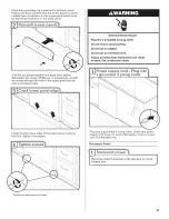 Preview for 25 page of KitchenAid KUDE40FXSP0 Installation Instructions Manual