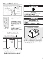 Предварительный просмотр 11 страницы KitchenAid KUDE48FXSP Installation Instructions Manual