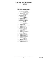 Preview for 6 page of KitchenAid KUDE70CVSS0 Parts List