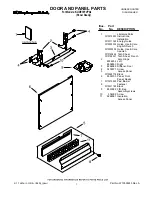 KitchenAid KUDE70FVPA - Fully Integrated Dishwasher Parts List preview