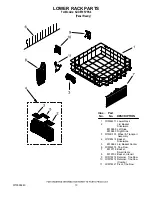 Preview for 13 page of KitchenAid KUDE70FVPA - Fully Integrated Dishwasher Parts List