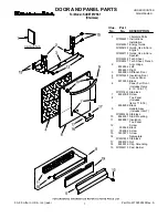 KitchenAid KUDE70FVSS1 Parts List preview