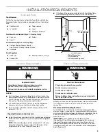 Предварительный просмотр 5 страницы KitchenAid KUDF204EPA Installation Instructions And Use & Care Manual