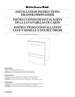 KitchenAid KUDH03DTBL0 Installation Instructions Manual preview