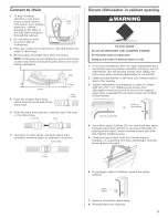 Preview for 17 page of KitchenAid KUDI01DLBL6 Installation Instructions Manual