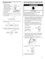 Preview for 15 page of KitchenAid KUDI02FRBL1 Installation Instructions Manual