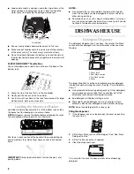 Preview for 8 page of KitchenAid KUDK01TK Use And Care Manual