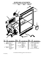 Preview for 3 page of KitchenAid KUDK03FTBL - Dishwasher w/ 4 Cycle Arch II Parts List