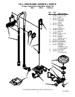 Preview for 6 page of KitchenAid KUDK03FTBL - Dishwasher w/ 4 Cycle Arch II Parts List