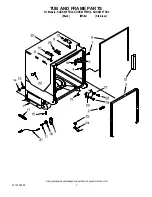 Preview for 7 page of KitchenAid KUDK03FTBL - Dishwasher w/ 4 Cycle Arch II Parts List