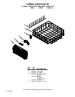 Preview for 13 page of KitchenAid KUDK03FTBL - Dishwasher w/ 4 Cycle Arch II Parts List