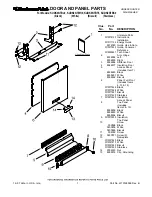 Preview for 1 page of KitchenAid KUDK03ITBL - 24 Inch Full Console Dishwasher Parts List