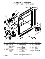 Preview for 3 page of KitchenAid KUDK03ITBL - 24 Inch Full Console Dishwasher Parts List