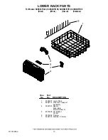 Preview for 13 page of KitchenAid KUDK03ITBL - 24 Inch Full Console Dishwasher Parts List