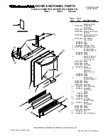 KitchenAid KUDM03FTBL - 24 Inch Fully Integrated Dishwasher Parts List preview