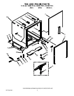 Предварительный просмотр 5 страницы KitchenAid KUDM03FTBL3 Parts List