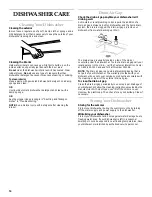 Preview for 16 page of KitchenAid KUDP01TJ Use And Care Manual