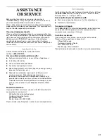 Preview for 21 page of KitchenAid KUDS01FL Use And Care Manual