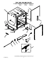 Preview for 5 page of KitchenAid KUDS03STBL - ARCHITECT II Full Console Dishwasher Parts List