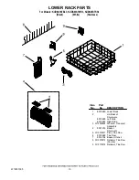 Preview for 13 page of KitchenAid KUDS03STBL - ARCHITECT II Full Console Dishwasher Parts List