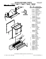 Preview for 1 page of KitchenAid KUDS40FVBL - 24" Dishwasher Door And Panel Parts