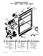 Preview for 3 page of KitchenAid KUDS40FVBL - 24" Dishwasher Door And Panel Parts