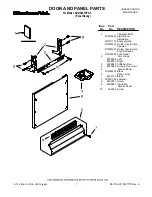 Preview for 1 page of KitchenAid KUDS40FVPA - Architect Series II Door And Panel Parts