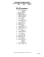 Preview for 6 page of KitchenAid KUDS50FVBL0 Parts List