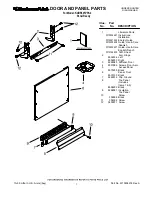 Preview for 1 page of KitchenAid KUDS50FVPA - Fully Integrated Dishwasher Door And Panel Parts