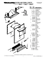 Preview for 1 page of KitchenAid KUDS50SVBL - Semi-Integrated Dishwasher With 5 Wash Cycles Door And Panel Parts