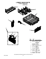 Preview for 15 page of KitchenAid KUDU03FTPA - Accepts Custom Panels ARCHITECT II U Series 24 Parts List