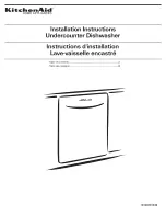 KitchenAid KUDW03CTBL2 Installation Manual preview