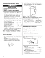 Preview for 16 page of KitchenAid KUDW03CTBL2 Installation Manual