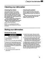 Preview for 19 page of KitchenAid KUDX23HB Use And Care Manual