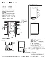 KitchenAid KUIA18NNJ Datasheet preview