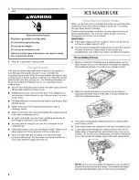 Preview for 8 page of KitchenAid KUIC15NLTS2 Use & Care Manual