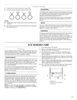 Preview for 9 page of KitchenAid KUIC15NLTS2 Use & Care Manual